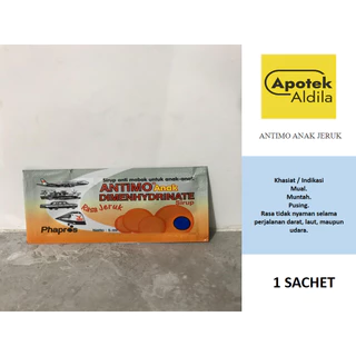 ANTIMO ANAK RASA JERUK 1 SACHET 5 ML UNTUK MABUK PERJALANAN, MUAL, MUNTAH