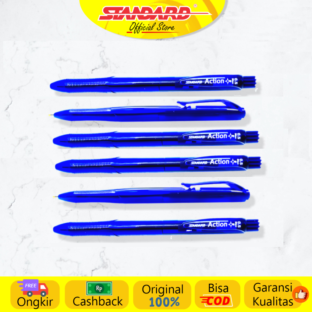 Standard - Pulpen Action 0.5  ( Alat Tulis / Pen / Ballpoint / Pena ) (4)