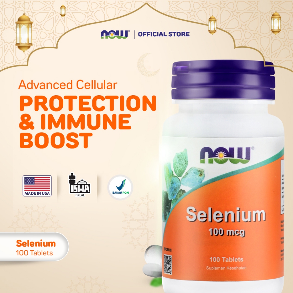 Jual NOW Selenium 100 mcg - 100 Tablets | Shopee Indonesia