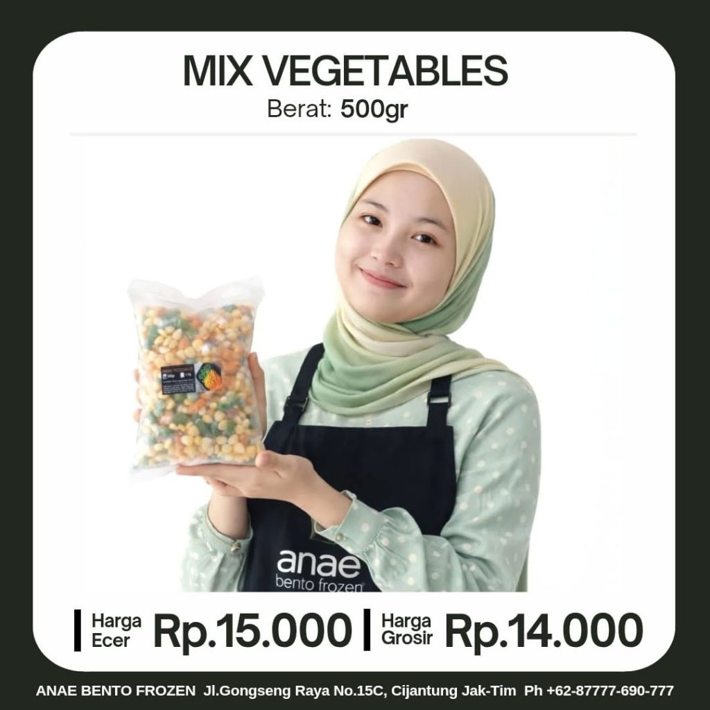 Jual Mix Vegetables 500gr | Shopee Indonesia