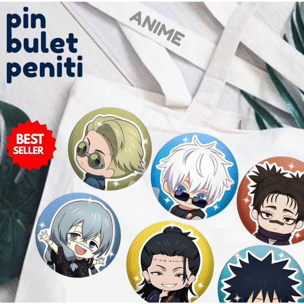Jual OZM3 - [ PIN ] ANIME - CETAK PIN BULAT JUJUTSU KAISEN KIMETSU NO ...