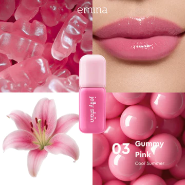EMINA Jelly Stain Lip Tint Korea Glossy Ombre Tahan 12 Jam Ringan Longlasting Transferproof SPF