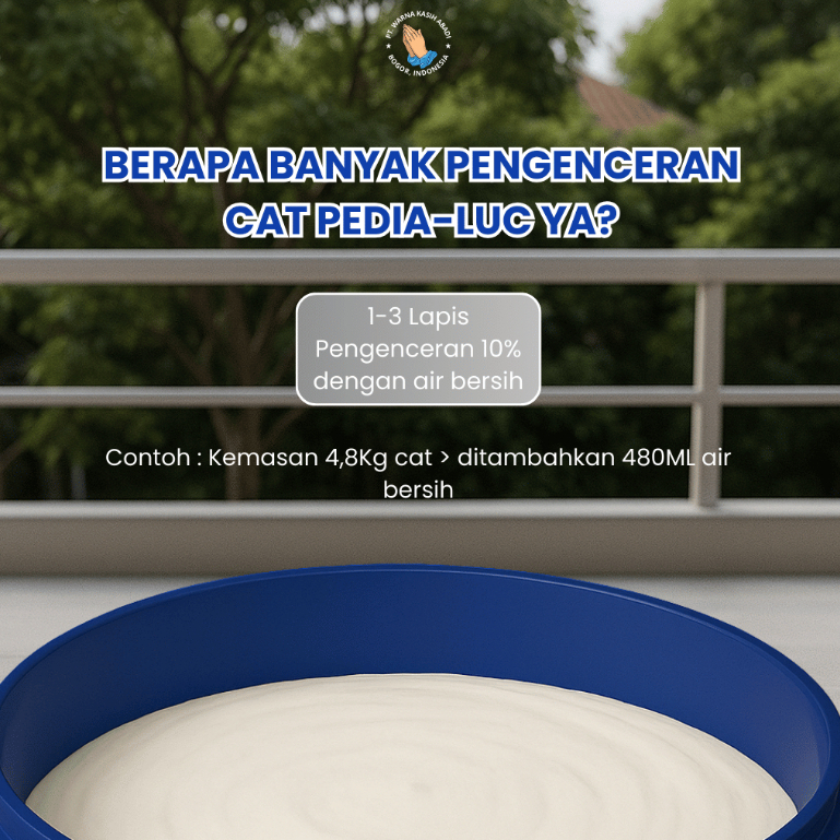 Jual Cat Tembok Pedia-Luc Emulsion Paint Interior Warna Standar 18KG ...