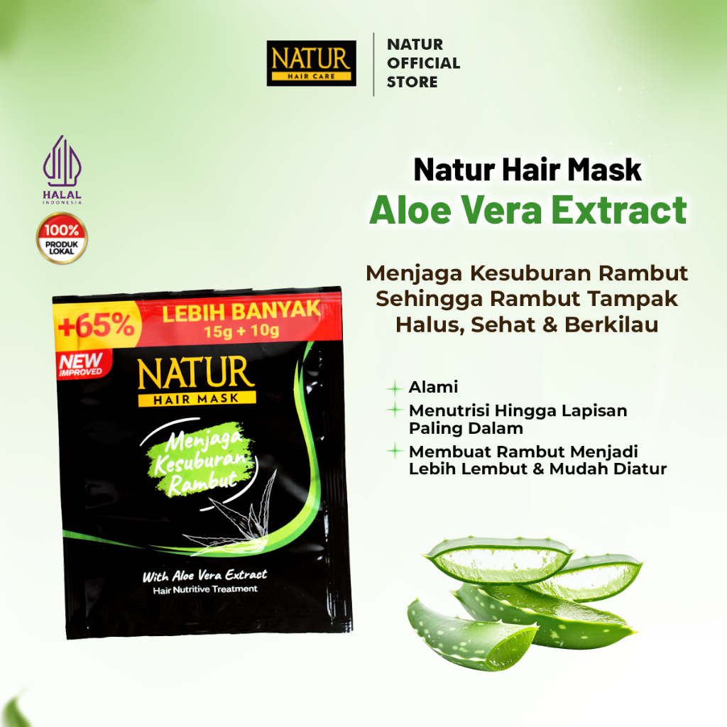Jual Natur Hair Mask Nutritive Treatment - Masker Rambut Rusak | Shopee ...