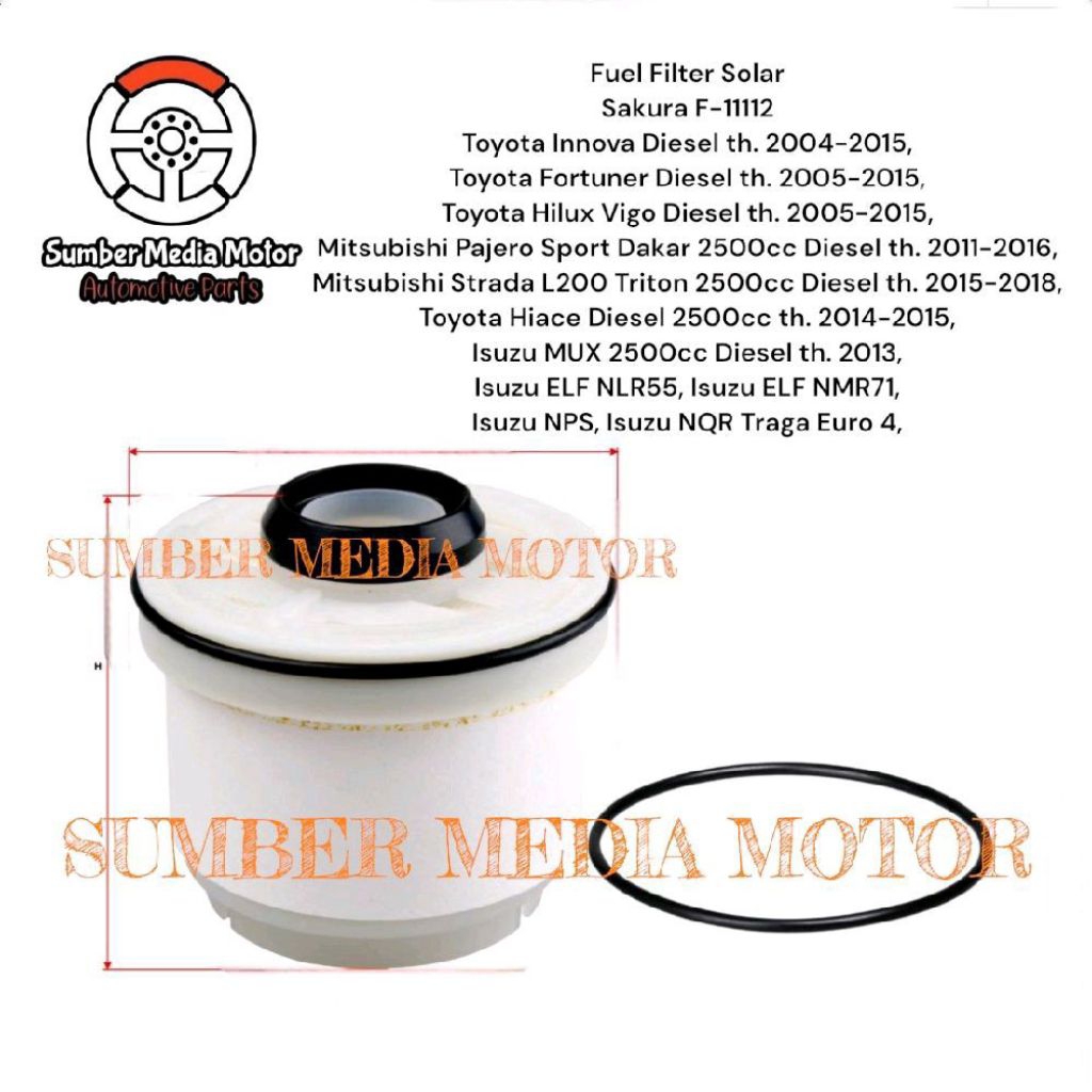 Jual Sakura Fuel Filter Solar F-11112 Toyota Innova Diesel Old ...