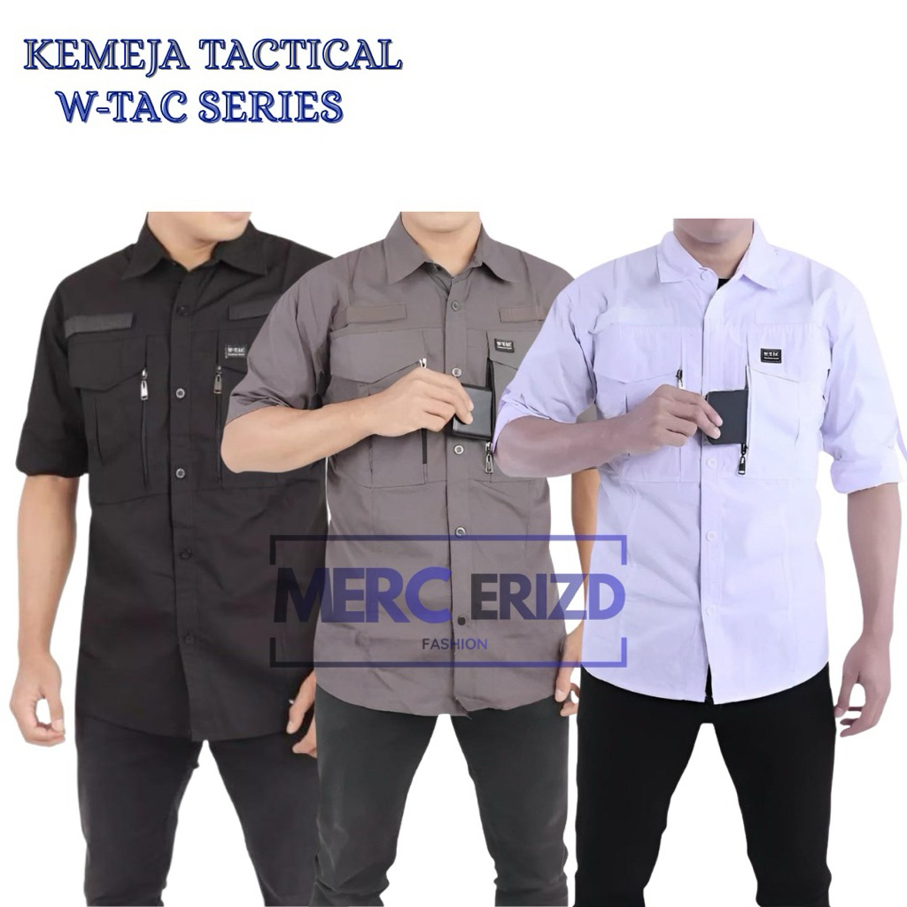 Jual Kemeja Tactical W-Tac Lengan Pendek Pria Wanita Bahan Ripstop ...