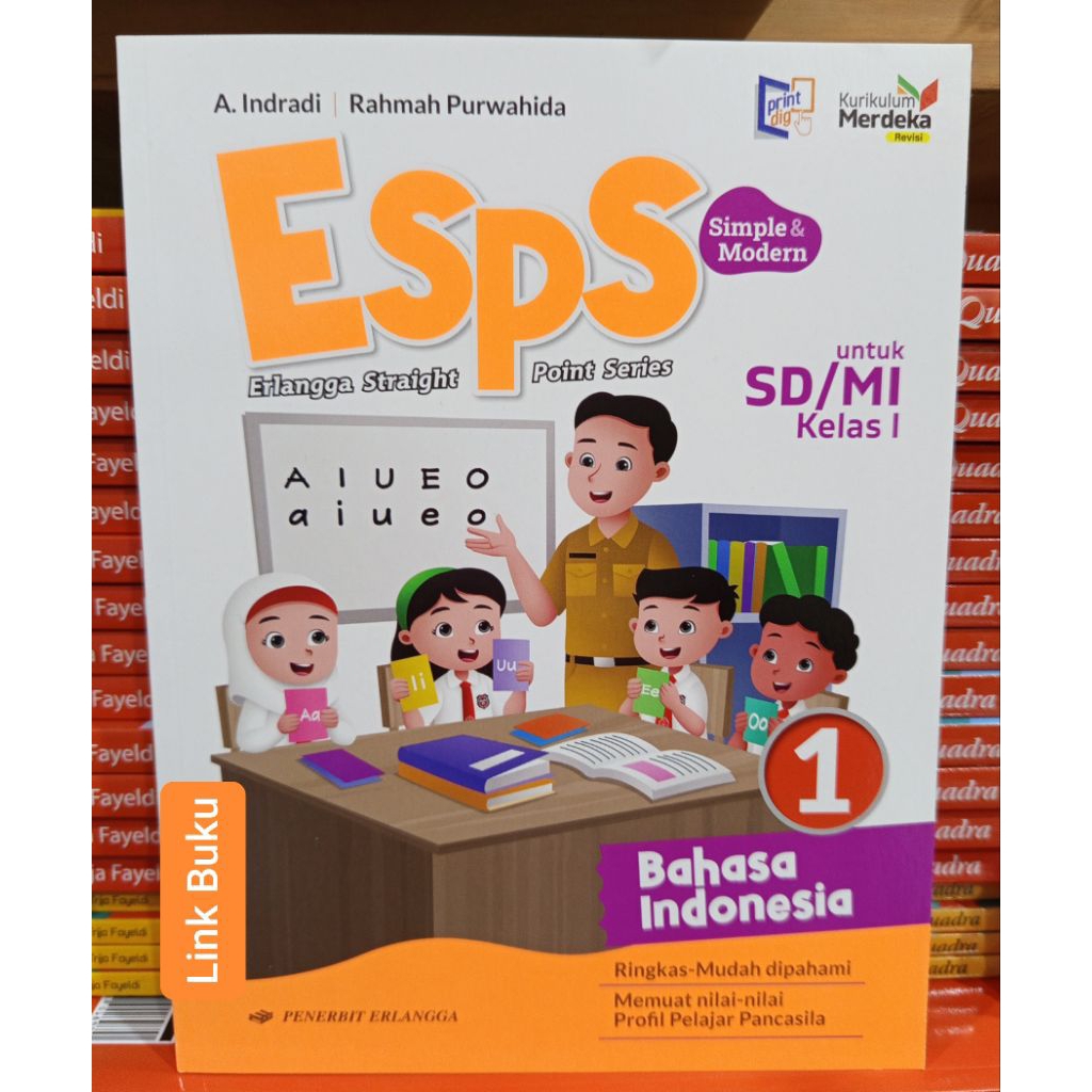 Jual Buku Esps Bahasa Indonesia Kelas 1 SD Kurikulum Merdeka Revisi ...