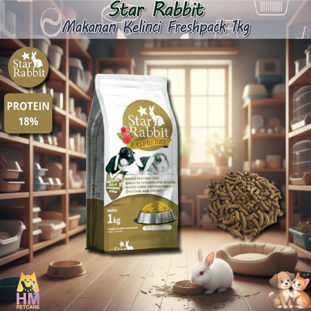 Jual PELET STAR RABBIT Alfalfa STAR RABBIT Raspberry - Makanan Kelinci ...