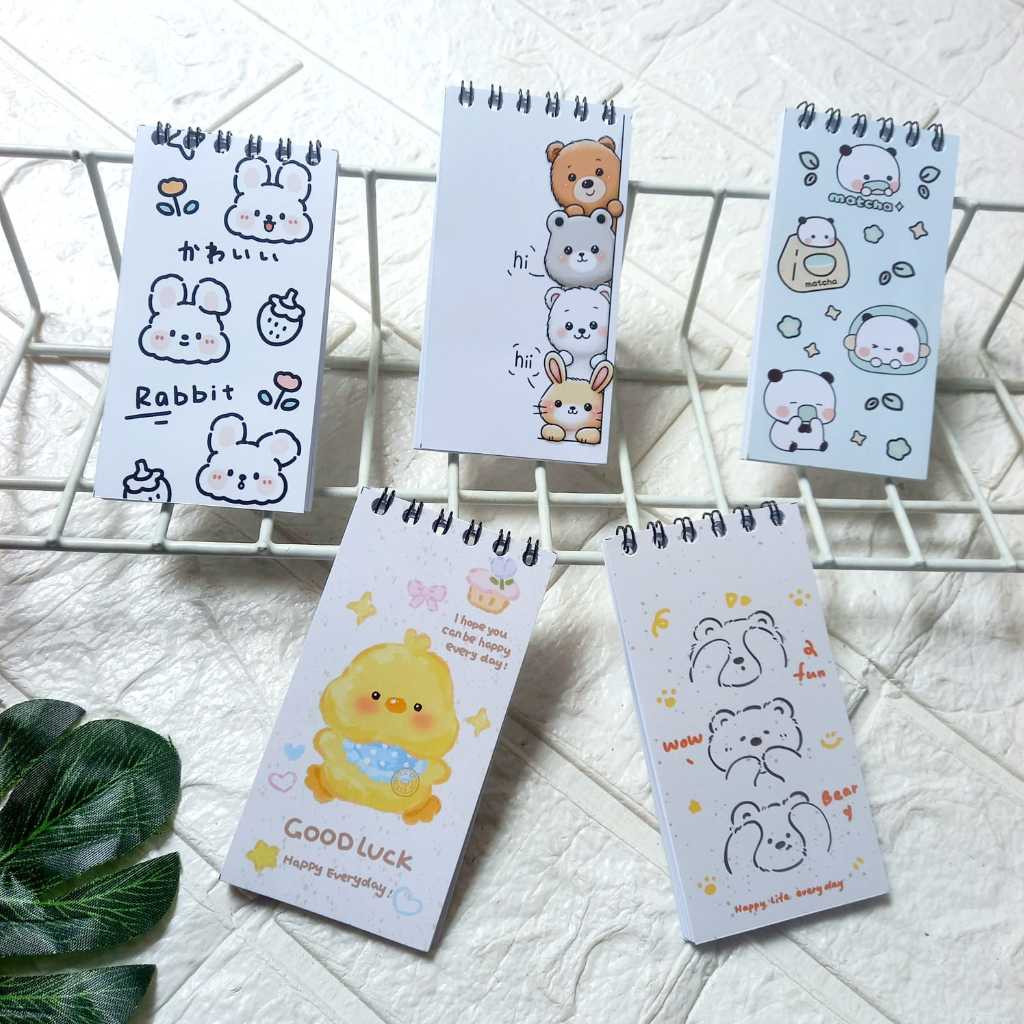 Jual Notes Coil Mini Book Buku Catatan Kecil Cute Notebook Karakter ...