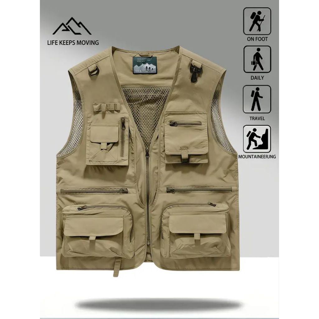 Jual Rompi Tactical Outdoor Adventure Multi Pocket | Shopee Indonesia