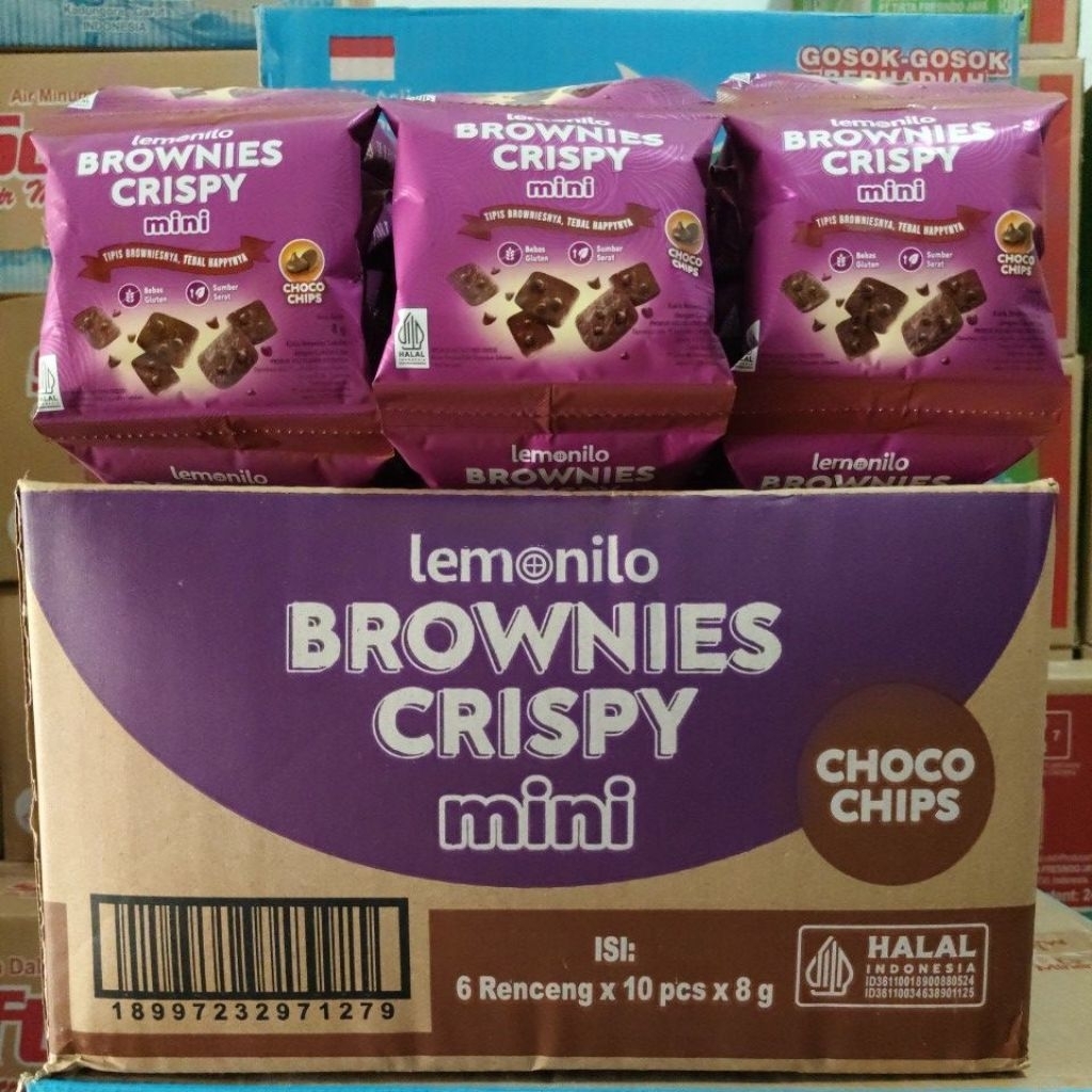Jual Lemonilo Brownies Crispy Mini (1 renceng isi 10 pcs) (CO 6renceng ...