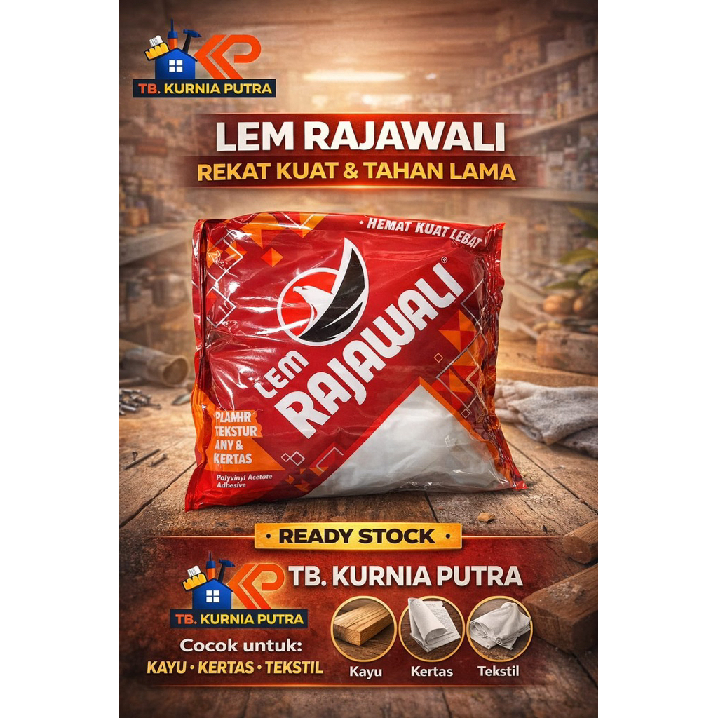 Jual Lem Rajawali Serbaguna 1kg Lem Kayu Lem Putih Kertas Triplek Daya ...