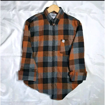 Kemeja Flanel Impor Pria Distro Flannel Lengan Panjang Pria Kemeja Kotak Pria