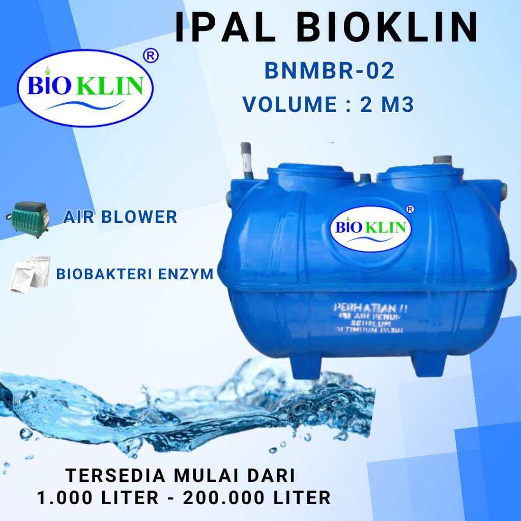 Jual IPAL BNMBR 2 LITER 2m3 ipal mbg bioklin,BIOKLIN IPAL MBG, MBG IPAL ...