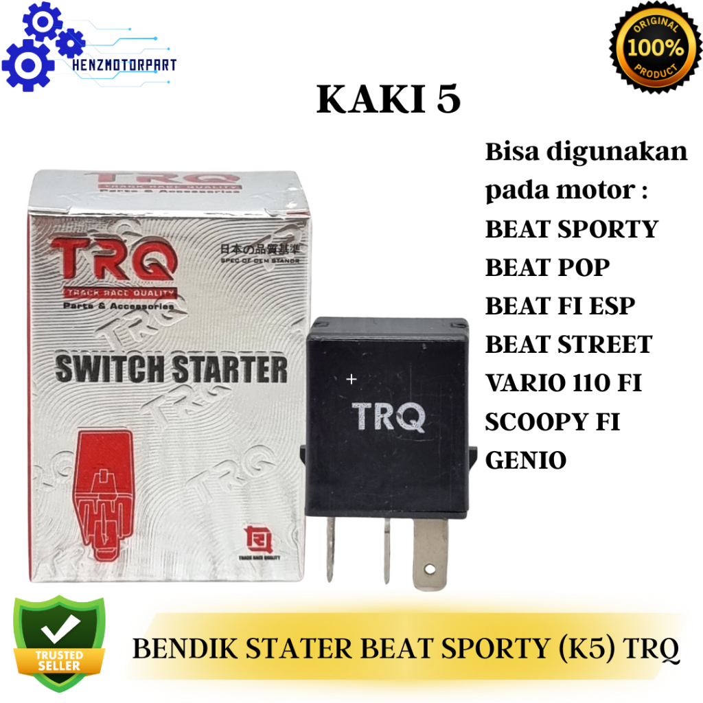 Jual BENDIK STATER SWITCH STARTER RELAY BENDIX KAKI 5 BEAT SPORTY ...
