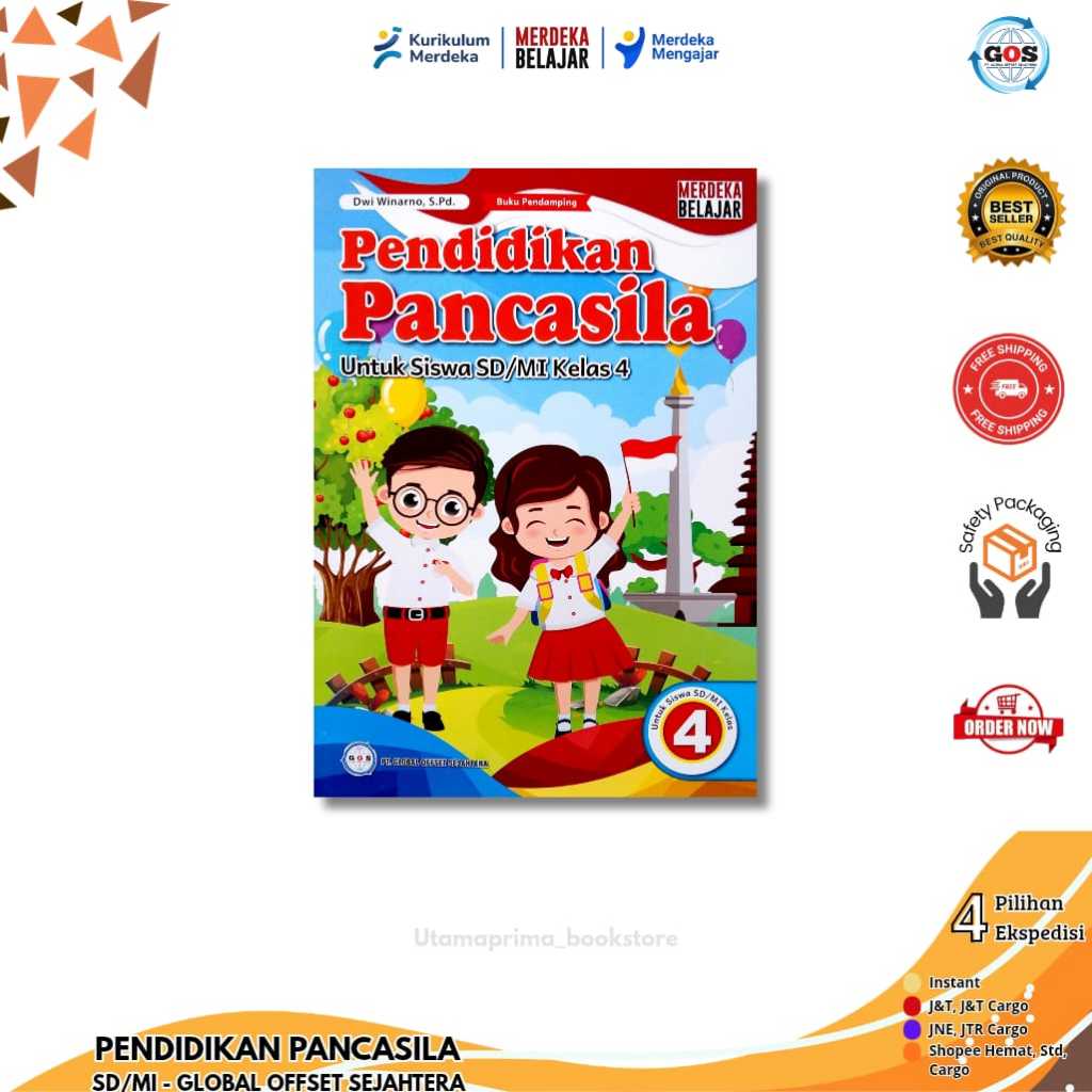 Jual BUKU SISWA PENDIDIKAN PANCASILA KELAS 4 KURIKULUM PENGGERAK ...