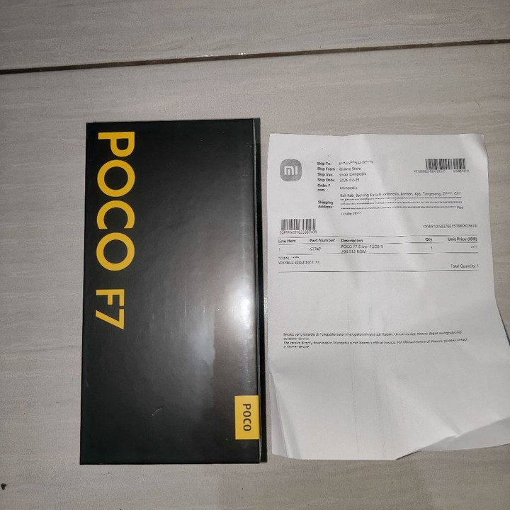 Poco F7 5G no repack repack club 12GB 512GB silver white segel bnib garansi resm