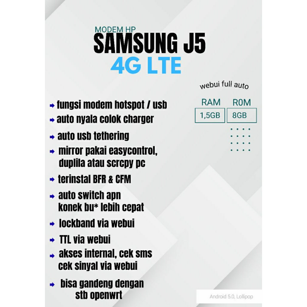 Jual modem hp samsung J5 webui full auto | Shopee Indonesia