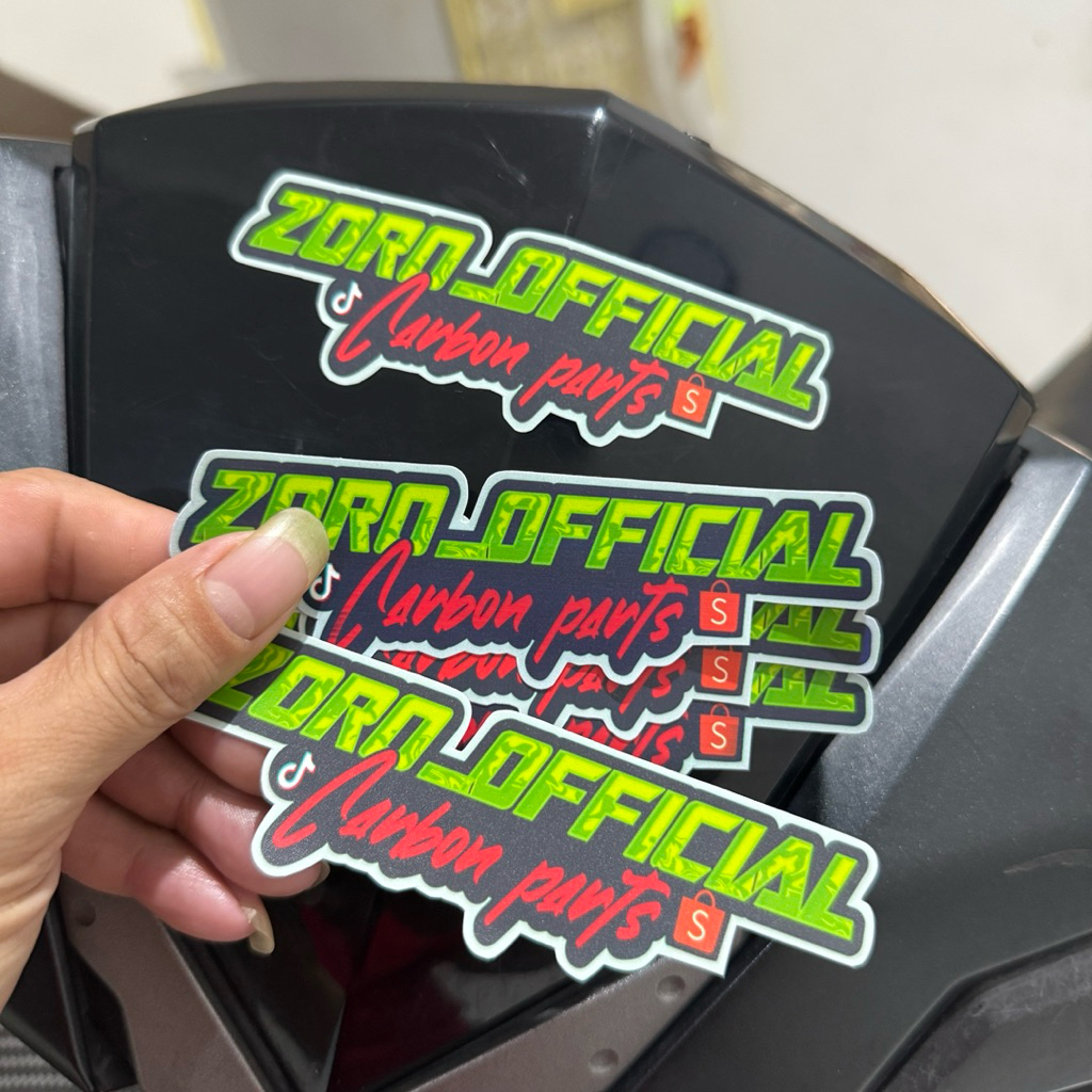 Jual Sticker Stiker Racing / Stiker Motor Carbon ZORO OFFICIAL | Shopee ...