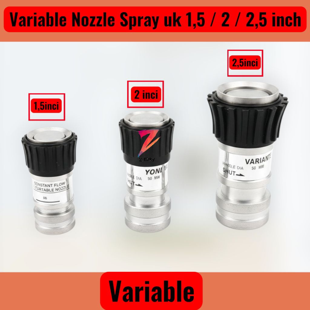 Jual Variable Nozzle Spray (uk 1,5 inci) (uk 2 inci) (uk 2,5) bahan ...