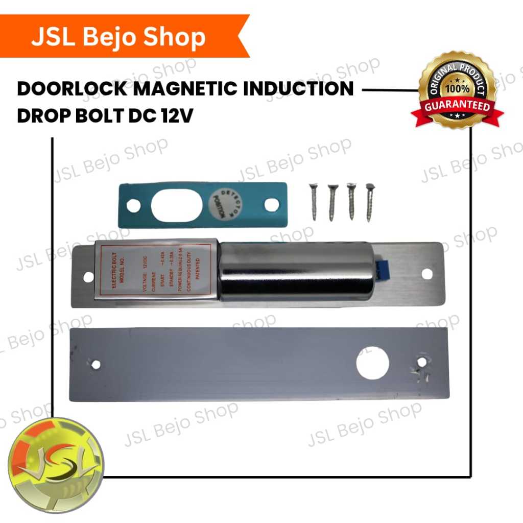 Jual Door Lock Magnetic Induction Home Access Control Drop Bolt DC 12V ...