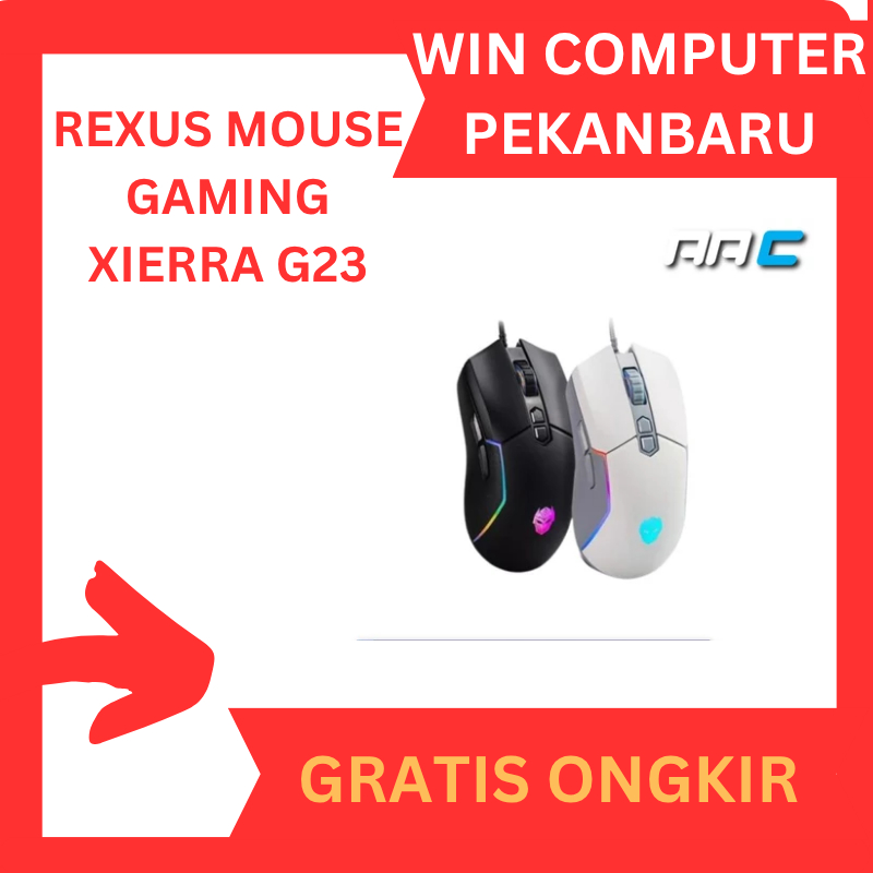 Jual Rexus XIERRA G23 Wired Gaming Mouse RGB Kabel USB | Shopee Indonesia