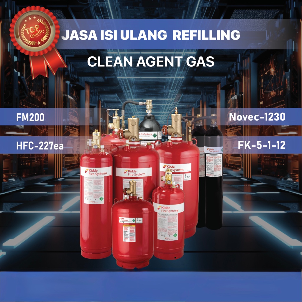 Jual Refill Gas Clean Agent HFC-227ea (FM200)/ Isi Ulang FM200 | Shopee ...