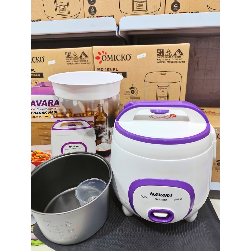 Jual Rice Cooker Navara NVR-12 Ukuran 1,2 Liter | Shopee Indonesia