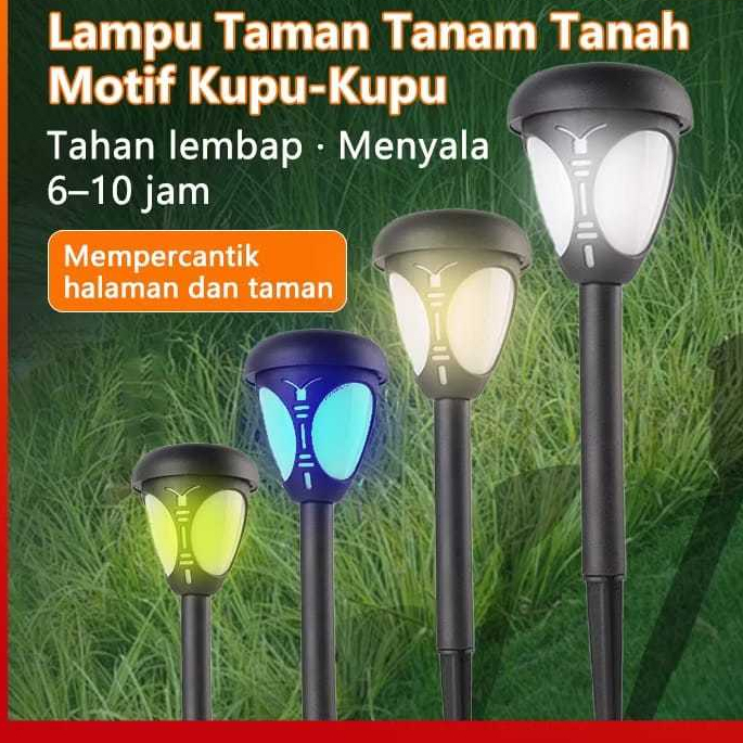 Jual Lampu Taman Tenaga Surya Bentuk Kupu-Kupu, Lampu Rumput Outdoor ...