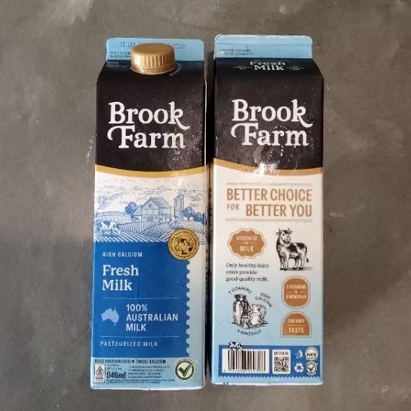 Jual Brookfarm Fresh Milk Plain (Grassfed Cow) | Shopee Indonesia
