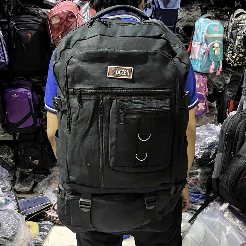 Jual HGT Ransel Super Jumbo Tas Gunung Hitam Ring D | Shopee Indonesia