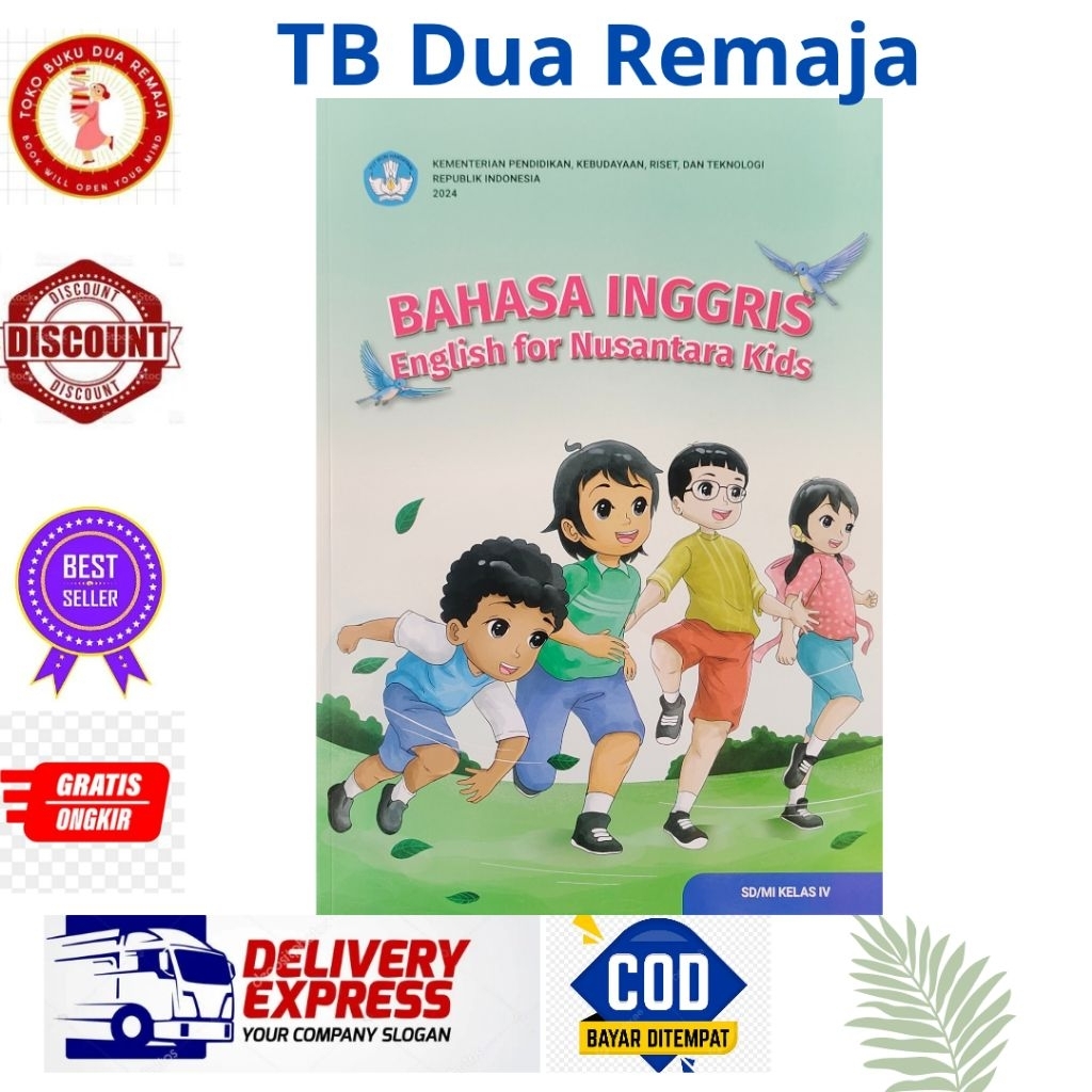 Jual Buku BAHASA INGGRIS SD Kelas 4 English For Nusantara KIDS KURMER ...