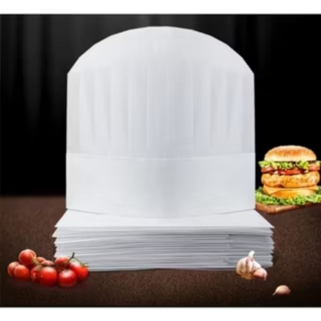 Jual Topi Chef Koki Anak HARGA SATUAN Sekali Pakai | Shopee Indonesia