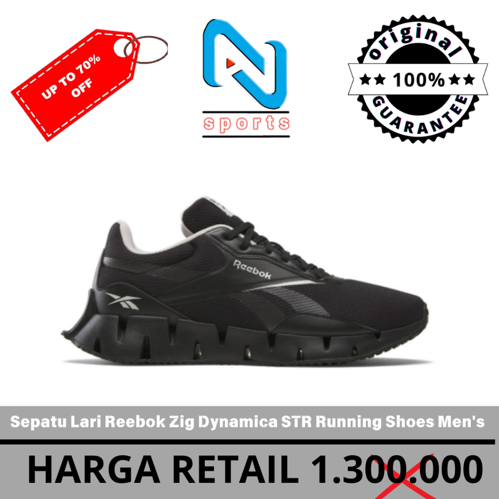 Jual Sepatu Lari Reebok Zig Dynamica STR Running Shoes Men's Original ...