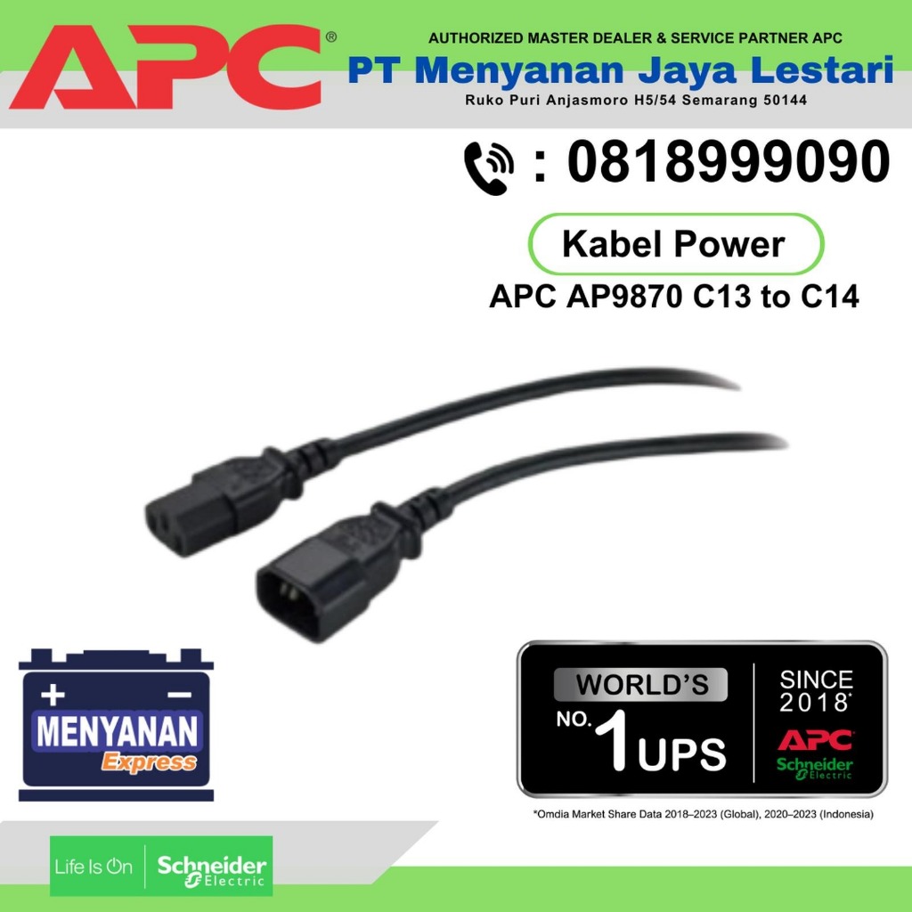 Jual Kabel Power Sambung Colokan 3 Pin PC UPS Komputer Monitor SANGAT ...