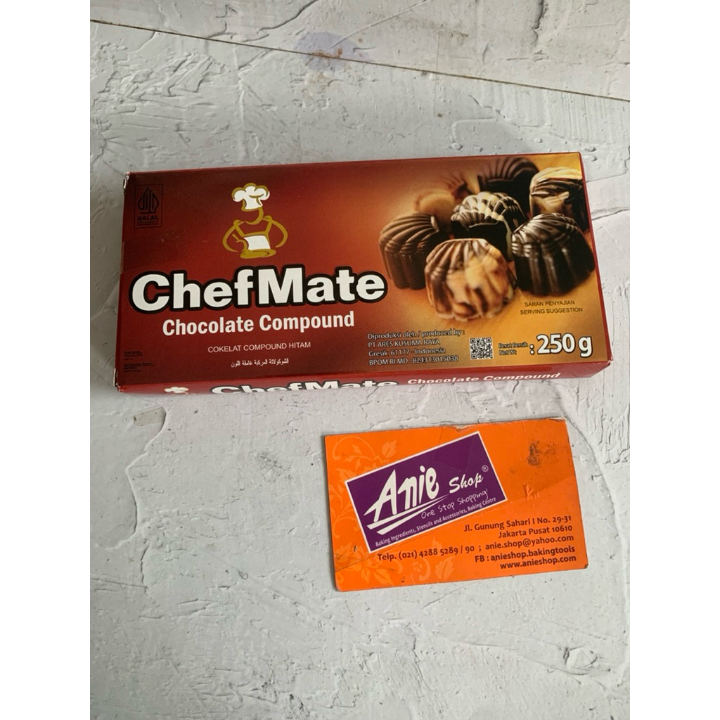 Jual chefmate dark compound 500gr dan 250gr/coklat batang chefmate ...