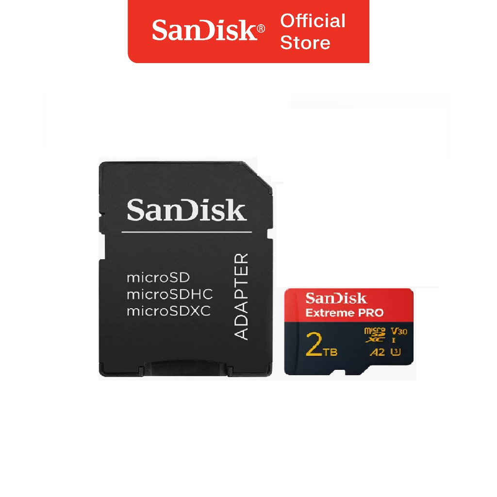 SANDISK microSDXC Extreme Pro 512GB / 1TB / 2TB Class 10 UHS-I A2 V30 U3 4K UHD Action Cam (Up to 200MB/s) (4)