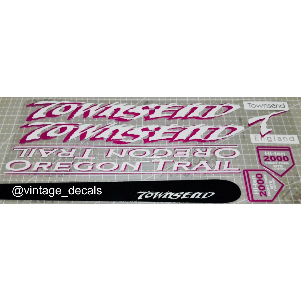 Jual sticker decals replacement Townsend federal Oregon trail mt tobin ...