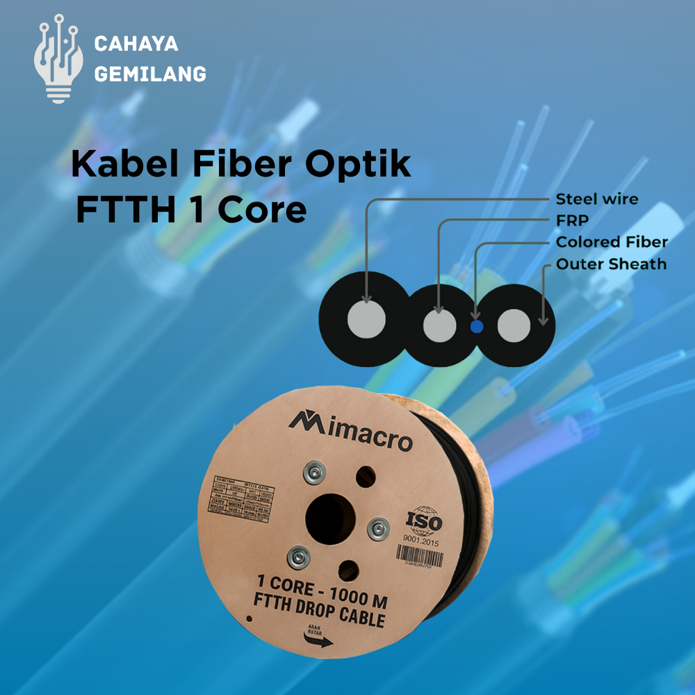 Jual Kabel Dropcore 1 Core 3 Seling 1KM Mimacro Netcable | Kabel FIber ...