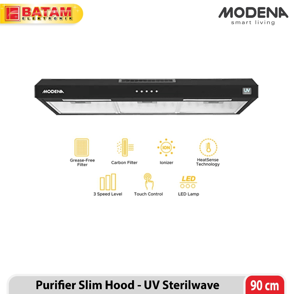 Jual Modena Cooker Hood - Purifier Slim Hood 90cm - AX 2921 CABK ...