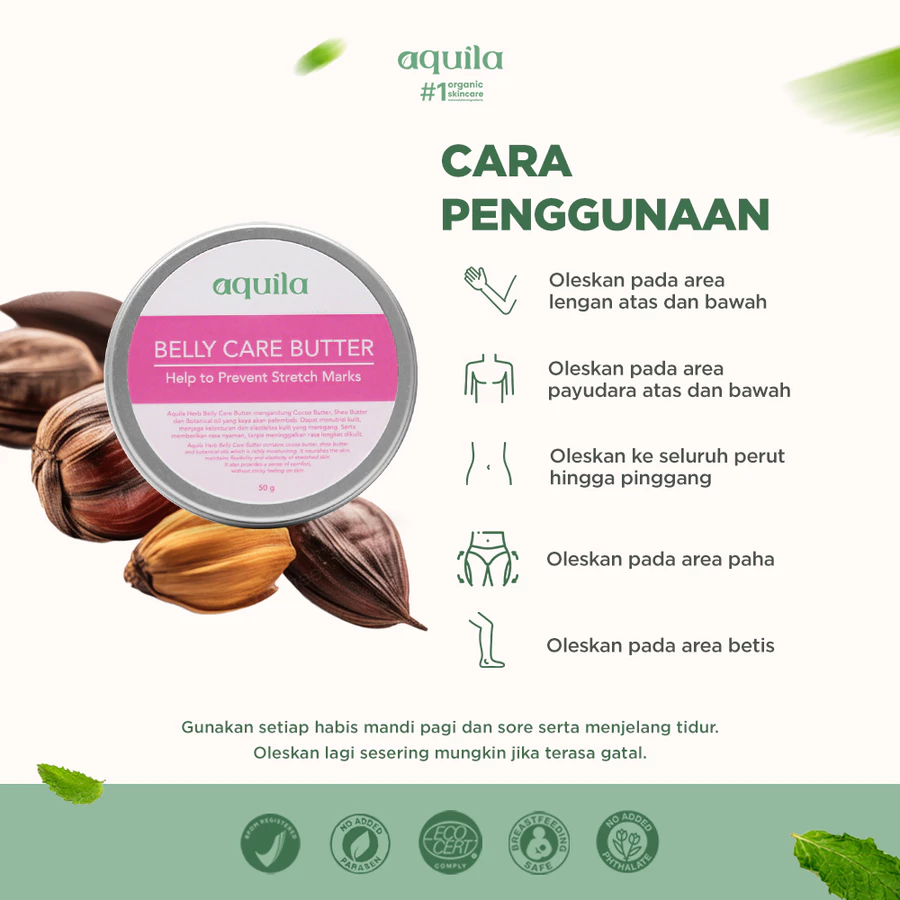 Paket skincare bumil organik lokal Aquila Herb untuk perawatan harian