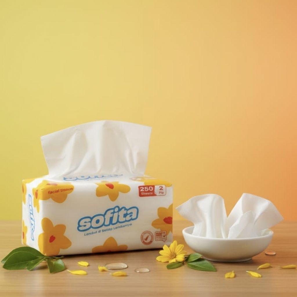 Jual TISSUE SOFITA 250S 2PLY TISU WAJAH HALUS LEMBUT MURAH | Shopee ...