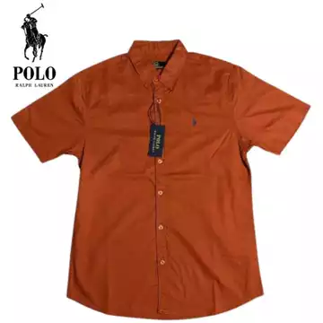 Kemeja Polo Ralph Lauren Pria Lengan Pendek Bordir Slim Fit