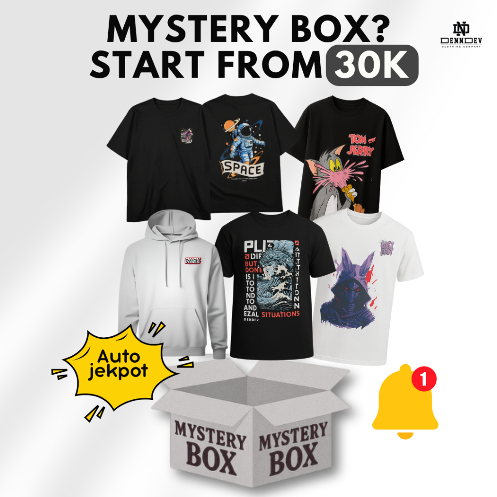 Jual DEN N DEV - Mystery Box Outfit Sale premium/T Shirt pendek/Lengan ...