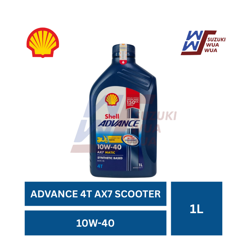 Jual OLI SHELL ADVANCE AX7 SCOOTER 10W-40 1L | Shopee Indonesia