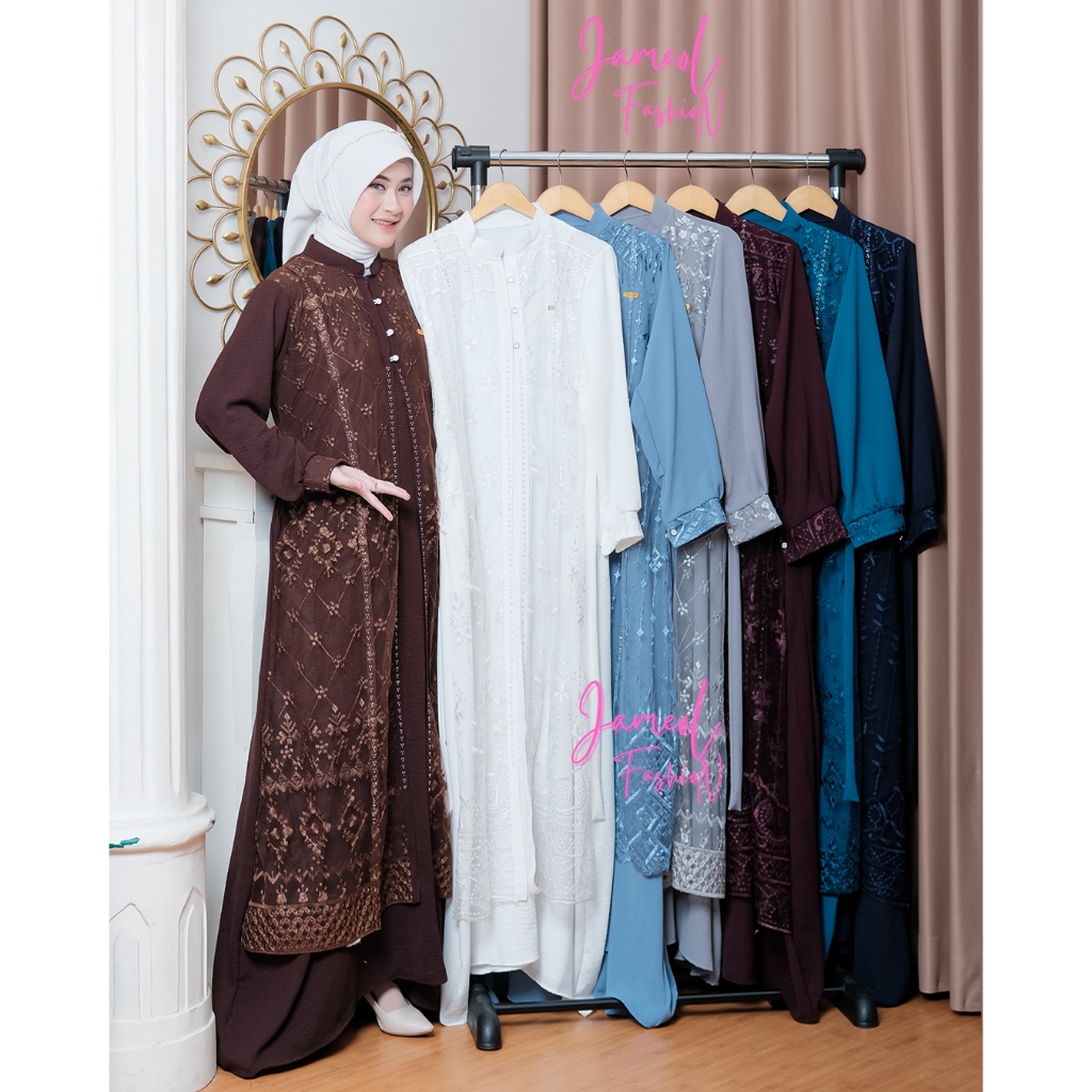 Jual Jamoel - Camelia gamis wanita terbaru/ gamis pesta terbaru/ gamis ...