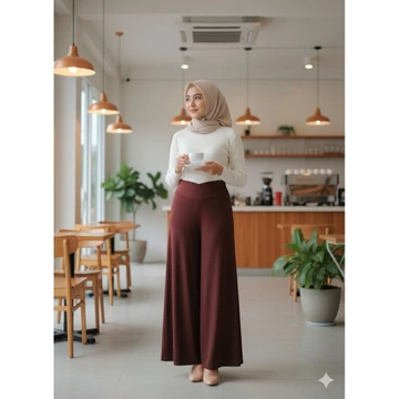 Kulot Mayung Jersey Celana Wanita Panjang Dewasa