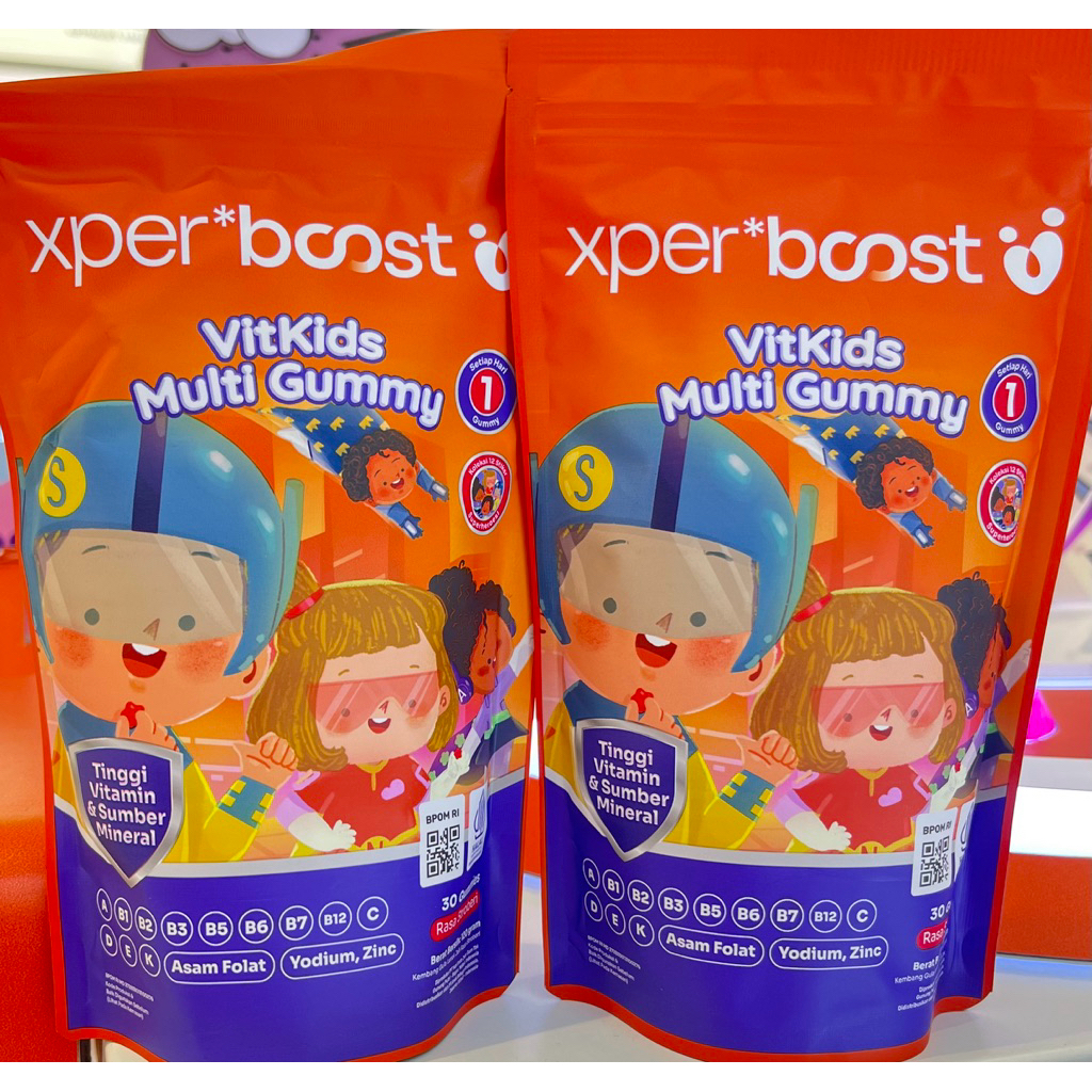Jual Expert boost Vitkids Multivitamin Gummy isi 30s | Shopee Indonesia
