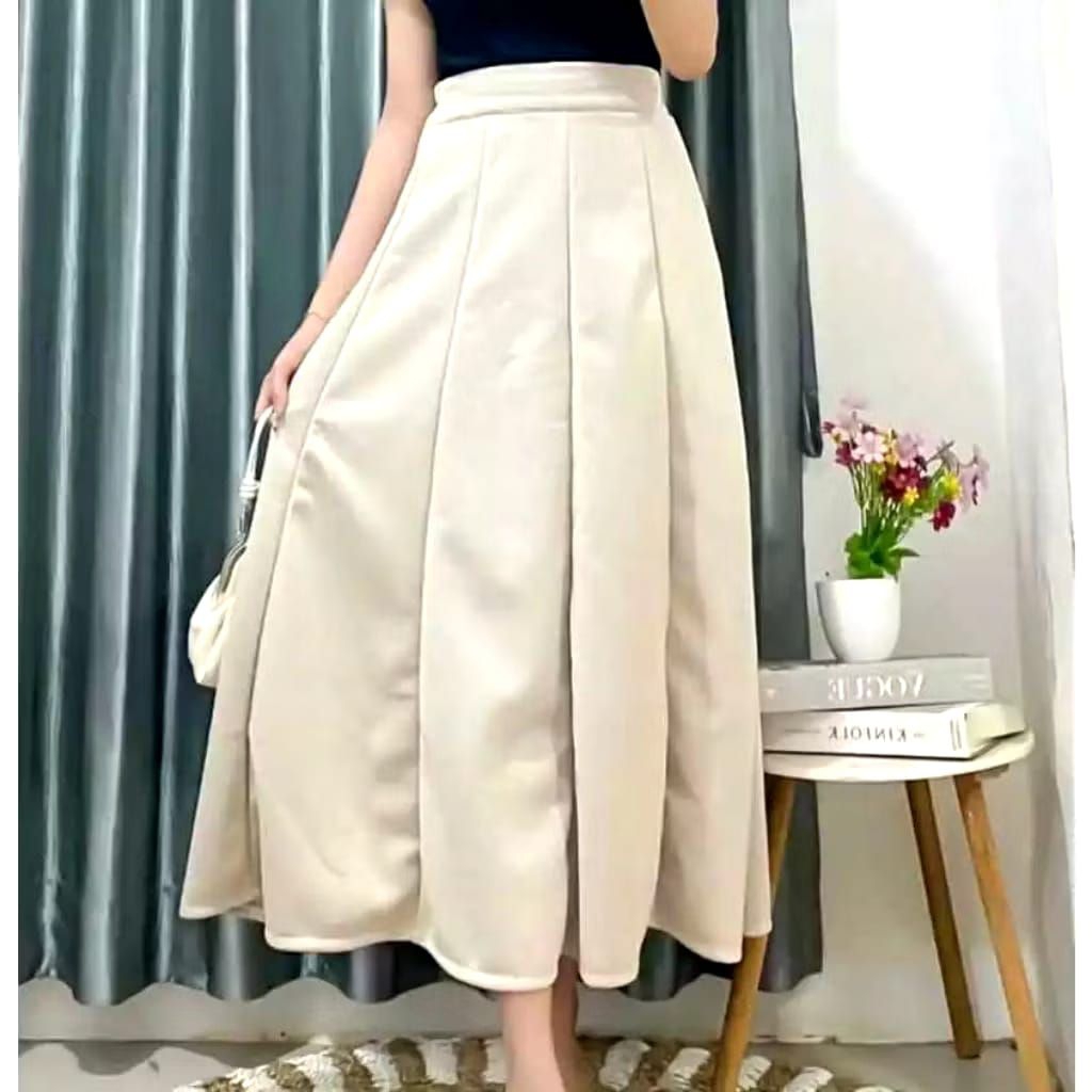 Jual rok audy korean style wanita rok audy scuba premium | Shopee Indonesia