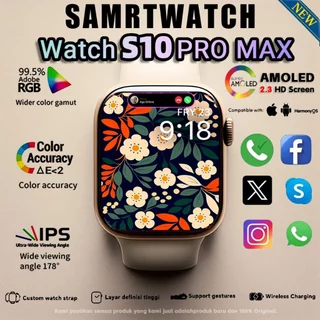 Smartwatch S10 Pro Max AMOLED GPS NFC Waterproof